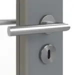 Detailansicht der Oberfläche von Ultramatt Hygge Grau LA 27 Basic Innentür - Huga