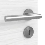 Detailansicht der Oberfläche von Strukturiert Weiß LA 4 Basic Innentür - Huga