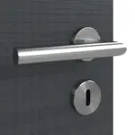 Detailansicht der Oberfläche von Cotton like Anthrazit LA 6 Basic Innentür - Huga