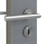 Detailansicht der Oberfläche von Strukturiert Hygge Grau LA 7 Basic Innentür - Huga