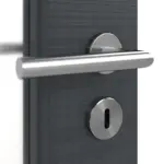 Detailansicht der Oberfläche von Cotton like Anthrazit LA 7 Basic Innentür - Huga