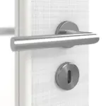 Detailansicht der Oberfläche von Cotton like Weiß LA 7 Basic Innentür - Huga