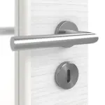 Detailansicht der Oberfläche von Strukturiert Weiß LA 7 Basic Innentür - Huga