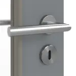 Detailansicht der Oberfläche von Ultramatt Hygge Grau LA 7 Basic Innentür - Huga