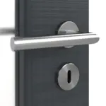 Detailansicht der Oberfläche von Cotton like Anthrazit LA 8 Basic Innentür - Huga