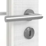 Detailansicht der Oberfläche von Cotton like Weiß LA 8 Basic Innentür - Huga