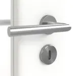 Detailansicht der Oberfläche von Ultramatt Weiß LA 8 Basic Innentür - Huga