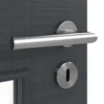 Detailansicht der Oberfläche von Cotton like Anthrazit LA 9 Basic Innentür - Huga