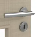 Detailansicht der Oberfläche von Cotton like Taupe LA 9 Basic Innentür - Huga