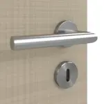 Detailansicht der Oberfläche von Cotton like Taupe LA Bullauge Basic Innentür - Huga