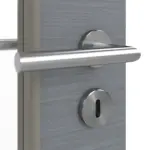 Detailansicht der Oberfläche von Strukturiert Hygge Grau LA-DIN Basic Innentür - Huga