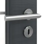 Detailansicht der Oberfläche von Cotton like Anthrazit DIN-LA Basic Innentür - Huga