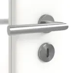 Detailansicht der Oberfläche von Ultramatt Weiß DIN-LA Basic Innentür - Huga