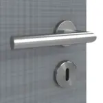 Detailansicht der Oberfläche von Cotton like Hygge Grau Basic Innentür - Huga