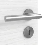 Detailansicht der Oberfläche von Strukturiert Weiß Basic Innentür - Huga