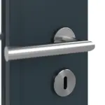 Detailansicht der Oberfläche von Titangrau A 416 Typ LA-18-21,5 PortaLit Zimmertür - Westag