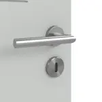 Detailansicht der Oberfläche von Signum 11 Basic Lack Grau RAL 7035 Innentür - Huga