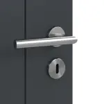 Detailansicht der Oberfläche von Groove 13 ProLine Lack Anthrazit RAL 7016 Innentür - Hörmann