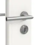 Detailansicht der Oberfläche von Signum 15 LA 24 schlossseitig Basic Lack Verkehrsweiß RAL 9016 Innentür - Huga