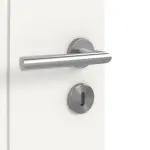 Detailansicht der Oberfläche von Groove 20 LA 24 mittig ProLine Lack Verkehrsweiß RAL 9016 Innentür - Hörmann