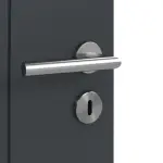 Detailansicht der Oberfläche von Groove 20 ProLine Lack Anthrazit RAL 7016 Innentür - Hörmann