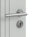 Detailansicht der Oberfläche von Groove 21 ProLine Lack Grau RAL 7035 Innentür - Hörmann