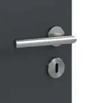 Detailansicht der Oberfläche von Groove 23 ProLine Lack Anthrazit RAL 7016 Innentür - Hörmann