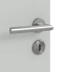 Detailansicht der Oberfläche von Signum 29 Basic Lack Grau RAL 7035 Innentür - Huga