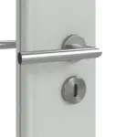 Detailansicht der Oberfläche von Signum 31 LA 24 schlossseitig Basic Lack Grau RAL 7035 Innentür - Huga