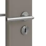 Detailansicht der Oberfläche von Signum 31 LA 24 schlossseitig Basic Lack Taupe RAL 7048 Innentür - Huga