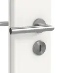 Detailansicht der Oberfläche von Signum 31 LA 24 schlossseitig Basic Lack Verkehrsweiß RAL 9016 Innentür - Huga