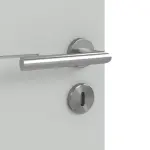 Detailansicht der Oberfläche von Groove 34 ProLine Lack Grau RAL 7035 Innentür - Hörmann