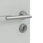 Detailansicht der Oberfläche von Signum 34 Basic Lack Grau RAL 7035 Innentür - Huga