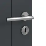 Detailansicht der Oberfläche von Groove 44 ProLine Lack Anthrazit RAL 7016 Innentür - Hörmann