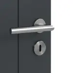 Detailansicht der Oberfläche von Groove 92 ProLine Lack Anthrazit RAL 7016 Innentür - Hörmann