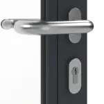 Detailansicht der Oberfläche von Innentür-Set Aluminium Rohrrahmentür mit Feuerschutzfunktion HE 911 mit LA-01 inkl. Blockzarge - Hörmann