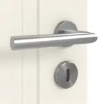 Detailansicht der Oberfläche von Lacuna 1 Classic Weißlack Innentür - Huga