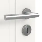 Detailansicht der Oberfläche von Lacuna 1 Classic Weißlack Innentür - Huga