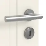 Detailansicht der Oberfläche von Lacuna 2 Classic Weißlack Innentür - Huga