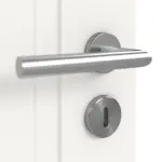 Detailansicht der Oberfläche von Lacuna 3 Classic Weißlack Innentür - Huga