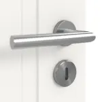 Detailansicht der Oberfläche von Lacuna 6 LA 1 Classic Weißlack Innentür - Huga