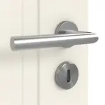 Detailansicht der Oberfläche von Lacuna 6 Classic Weißlack Innentür - Huga