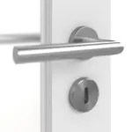 Detailansicht der Oberfläche von Smart 1 Schlossseite Basic Durat Bütte Weiß Innentür - Huga