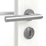 Detailansicht der Oberfläche von Smart 1 Schlossseite Basic Durat Pino Weiß Innentür - Huga