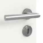 Detailansicht der Oberfläche von Smart 2 quer Steel 79 Basic Durat Verkehrsweiß RAL 9016 Innentür - Huga