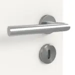 Detailansicht der Oberfläche von Smart 2 quer Steel 80 Basic Durat Verkehrsweiß RAL 9016 Innentür - Huga