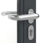 Detailansicht der Oberfläche von Innentür-Set Aluminium Rohrrahmentür mit Rauchschutzfunktion RS 150 mit LA-03 inkl. Blockzarge - Hörmann