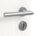 Detailansicht der Oberfläche von HUGA Innentür-Set Pino weiß Basic Durat stumpfeinschlagend mit Zarge und Drücker