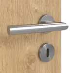 Detailansicht der Oberfläche von HUGA Innentür-Set Asteiche Basic Durat stumpfeinschlagend mit Zarge und Drücker