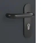 Detailansicht der Oberfläche von Rauchschutztür Anthrazit RAL 7016 Basic Lack - Huga